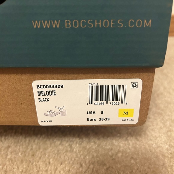 B.o.c Born Melodie Espadrille Sandals Black Size 8. Brand New! - Picture 6 of 6